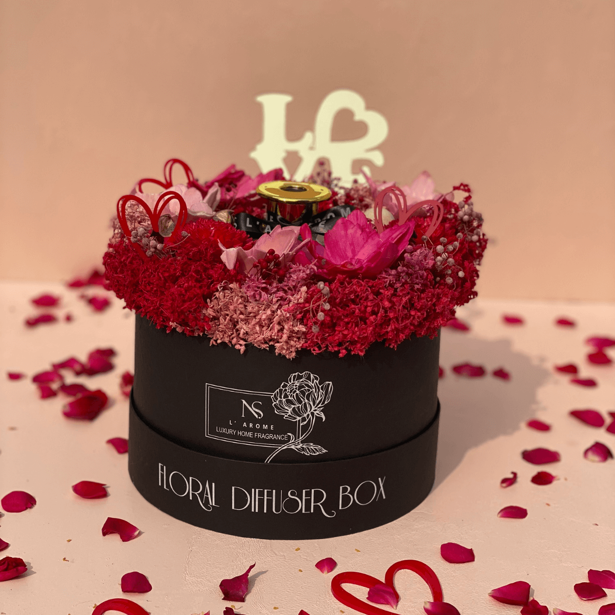 Red Crush Floral Diffuser Box