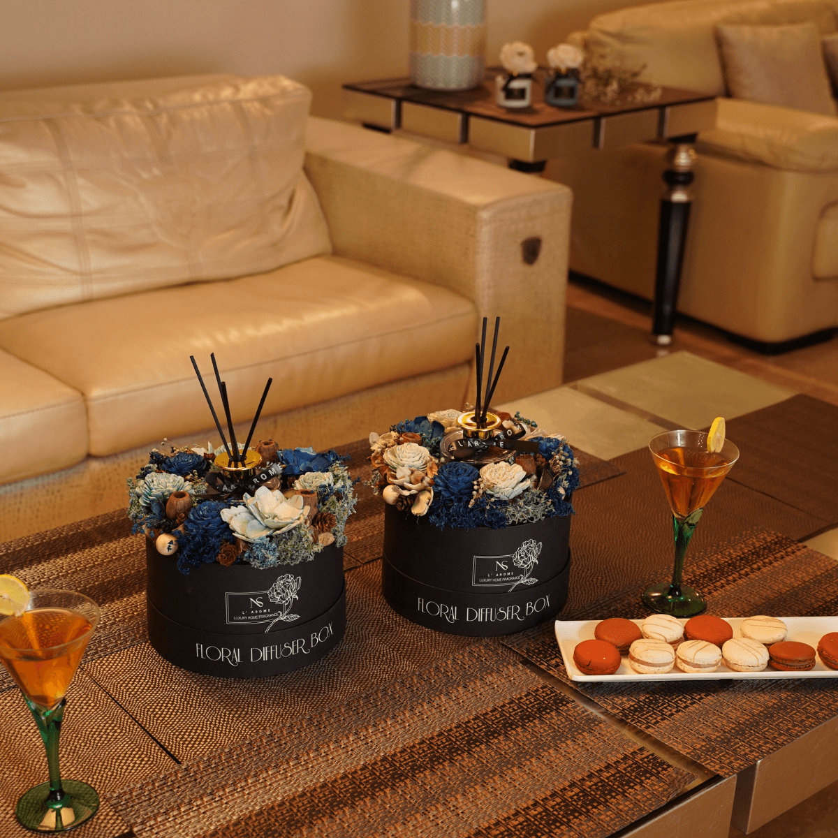 Blueberry Floral Diffuser Box