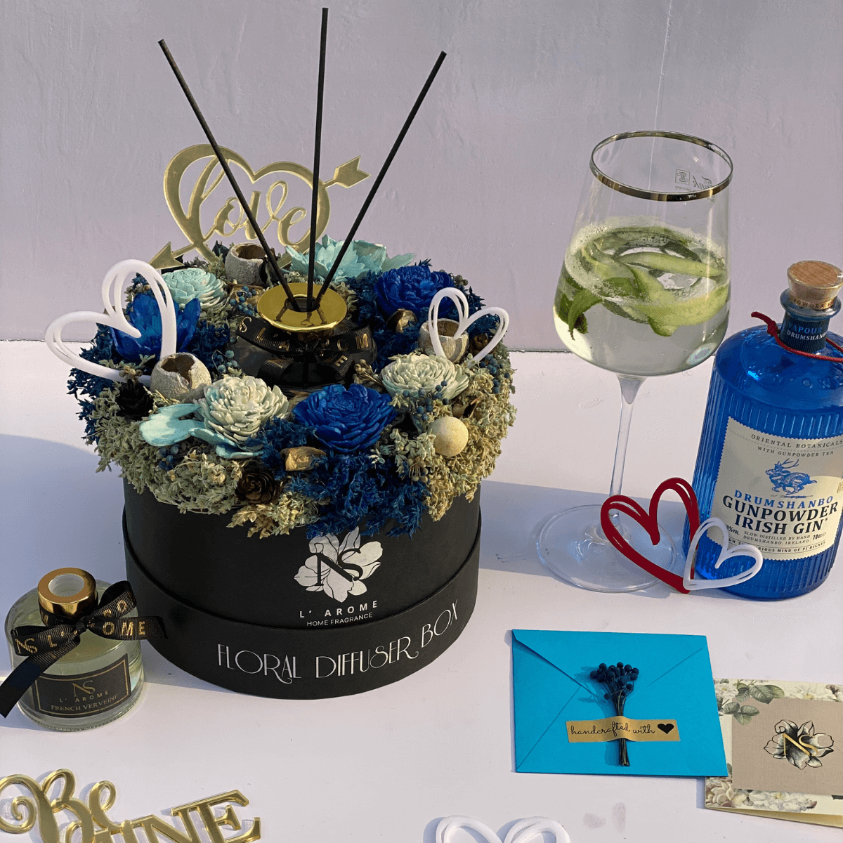 Blueberry Floral Diffuser Box