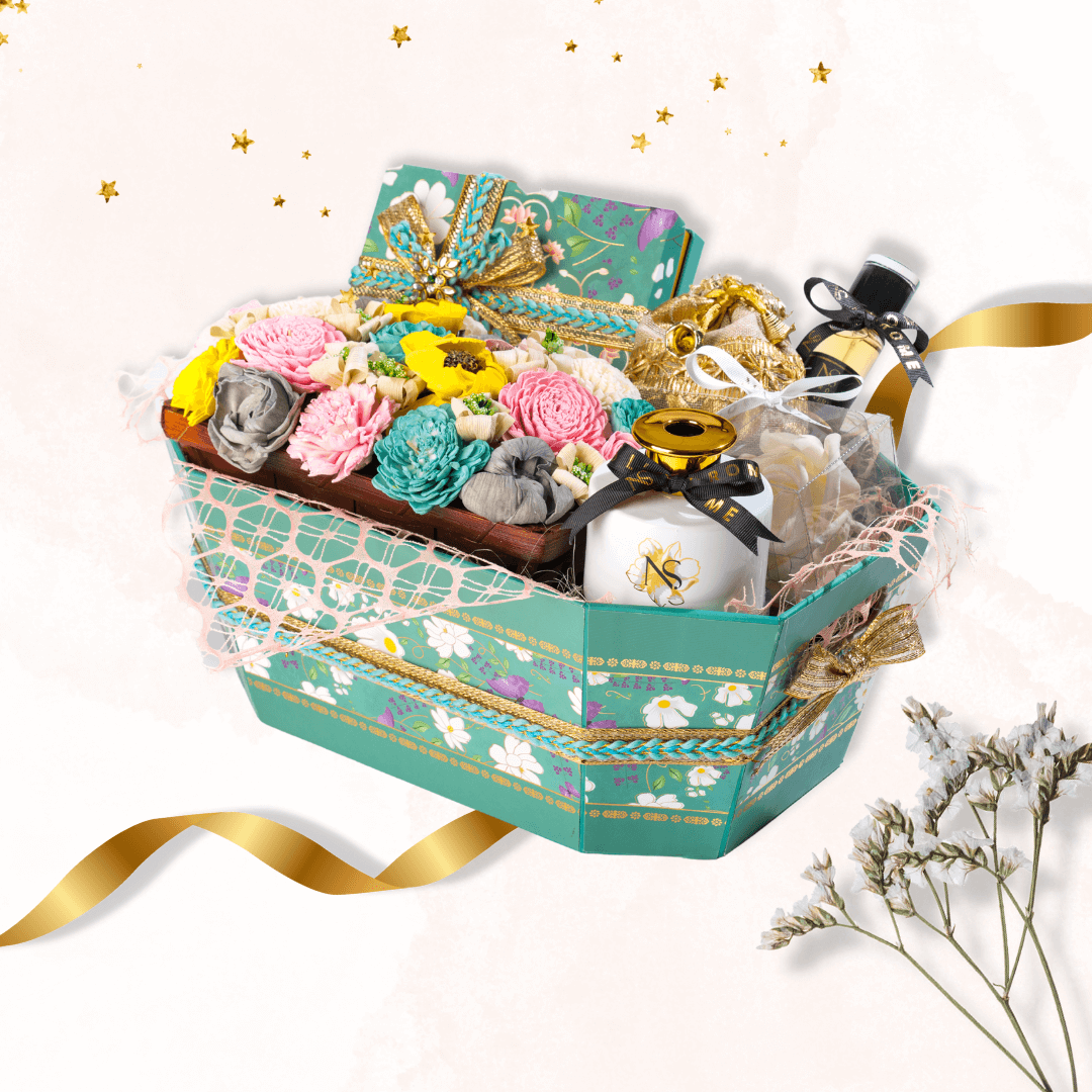 Green Basket Aroma Gift Hamper