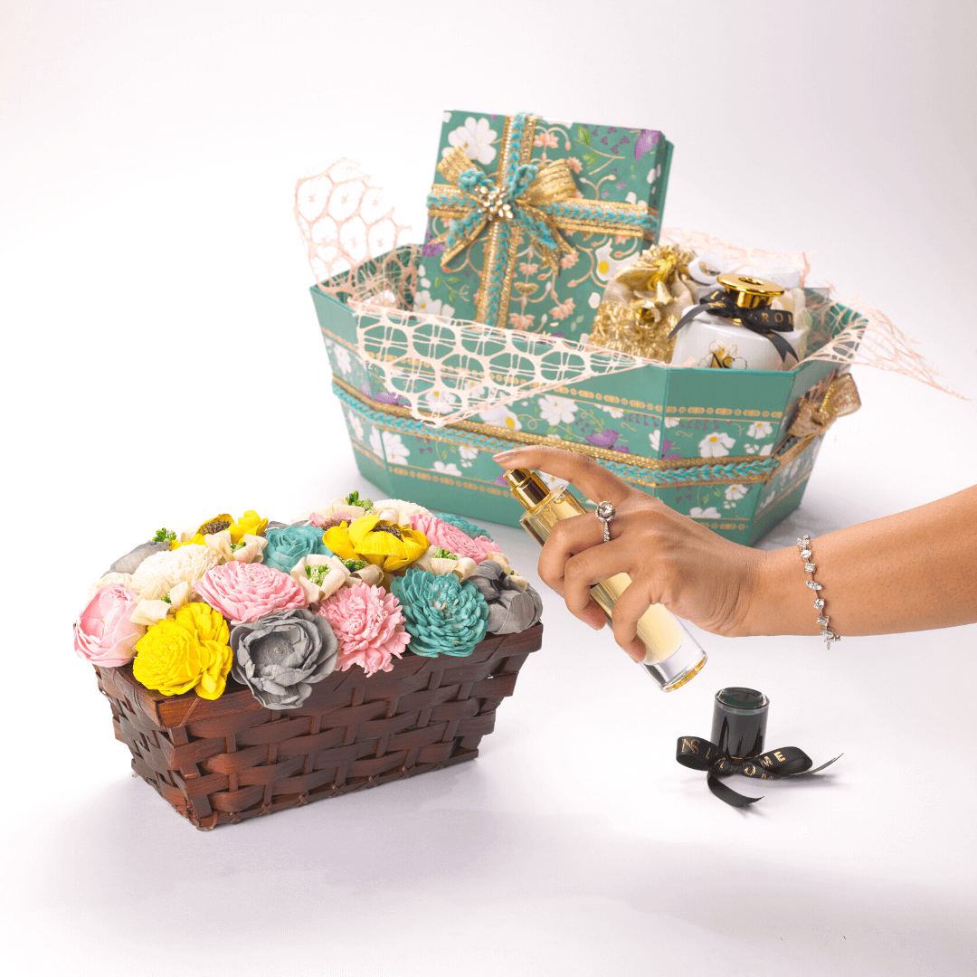 Green Basket Aroma Gift Hamper
