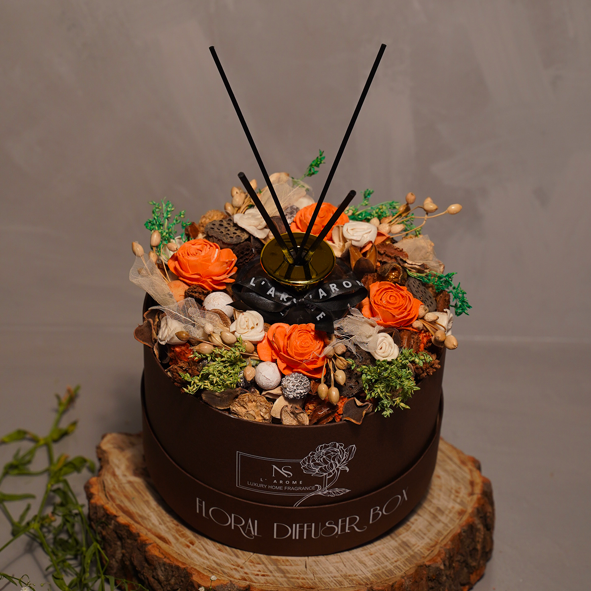 Orange Medley Floral Diffuser Box